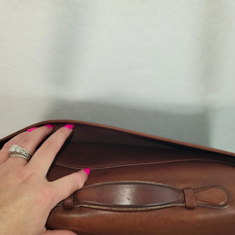 Vintage Coach Lexington Briefcase 1980s-1993 Large Brown Leather Messenger Bag